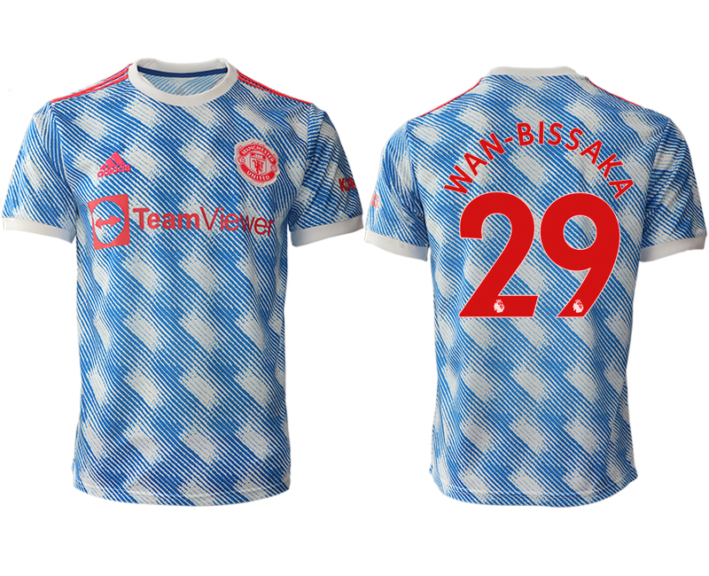 Men 2021-2022 Club Manchester United away aaa version blue #29 Soccer Jersey->manchester united jersey->Soccer Club Jersey